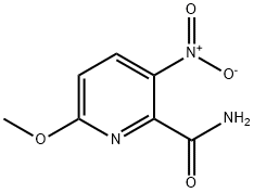 6-METHOXY-3-NITROPYRIDINE-2-CARBOXAMIDE Struktur