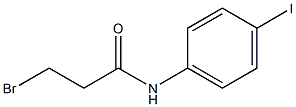 3-BROMO-N-(4-IODOPHENYL)PROPANAMIDE Struktur