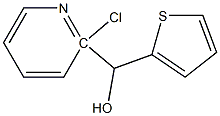 2-CHLORO-5-THIENYL-(2-PYRIDYL)METHANOL Struktur