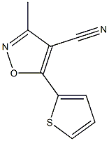 3-METHYL-5-(THIOPHEN-2-YL)ISOXAZOLE-4-CARBONITRILE Struktur