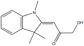 (3E)-1-HYDROXY-3-(1,3,3-TRIMETHYL-1,3-DIHYDRO-2H-INDOL-2-YLIDENE)ACETONE Struktur