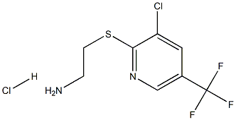 2-[[3-CHLORO-5-(TRIFLUOROMETHYL)PYRIDIN-2-YL]THIO]ETHANAMINE HYDROCHLORIDE Struktur