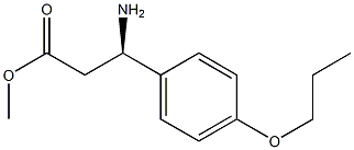 METHYL (3R)-3-AMINO-3-(4-PROPOXYPHENYL)PROPANOATE Struktur