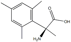 (2S)-2-AMINO-2-(2,4,6-TRIMETHYLPHENYL)PROPANOIC ACID Struktur