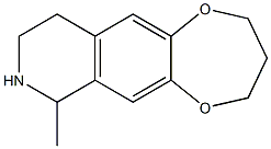 7-METHYL-3,4,7,8,9,10-HEXAHYDRO-2H-[1,4]DIOXEPINO[2,3-G]ISOQUINOLINE Struktur