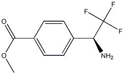 METHYL 4-((1S)-1-AMINO-2,2,2-TRIFLUOROETHYL)BENZOATE Struktur