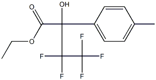 3,3,4,4,4-PENTAFLUORO-2-HYDROXY-2-(P-TOLYL)BUTYRIC ACID ETHYL ESTER Struktur