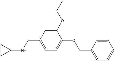 (1R)CYCLOPROPYL[3-ETHOXY-4-(PHENYLMETHOXY)PHENYL]METHYLAMINE Struktur