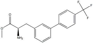 METHYL (2R)-2-AMINO-3-(3-[4-(TRIFLUOROMETHYL)PHENYL]PHENYL)PROPANOATE Struktur