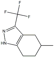 4,5,6,7-TETRAHYDRO-5-METHYL-3-TRIFLUOROMETHYL-1H-INDAZOLE Struktur