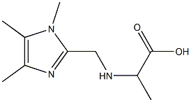 2-[(1,4,5-TRIMETHYL-1H-IMIDAZOL-2-YLMETHYL)-AMINO]-PROPIONIC ACID Struktur