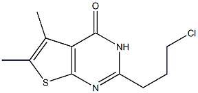 2-(3-CHLOROPROPYL)-5,6-DIMETHYLTHIENO[2,3-D]PYRIMIDIN-4(3H)-ONE Struktur