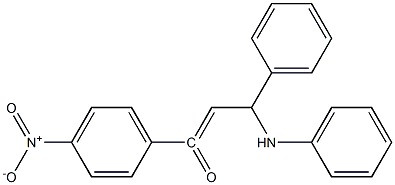 1-(4-NITRO-PHENYL)-3-PHENYL-3-PHENYLAMINO-PROPENONE Struktur