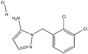 1-(2,3-DICHLOROBENZYL)-1H-PYRAZOL-5-AMINE HYDROCHLORIDE Struktur