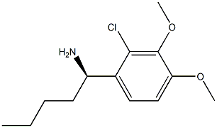 (1R)-1-(2-CHLORO-3,4-DIMETHOXYPHENYL)PENTYLAMINE Struktur