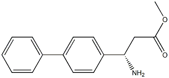 METHYL (3S)-3-AMINO-3-(4-PHENYLPHENYL)PROPANOATE Struktur