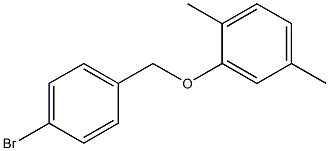 4-BROMOBENZYL-(2,5-DIMETHYLPHENYL)ETHER Struktur