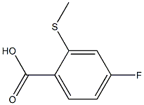 4-FLUORO-2-(METHYLTHIO)BENZOIC ACID Struktur