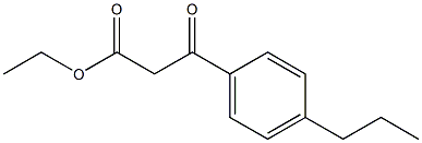 ETHYL (4-N-PROPYLBENZOYL)ACETATE Struktur