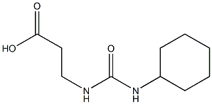 3-([(CYCLOHEXYLAMINO)CARBONYL]AMINO)PROPANOIC ACID Struktur