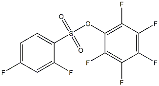 PENTAFLUOROPHENYL 2,4-DIFLUORO-BENZENESULFONATE Struktur