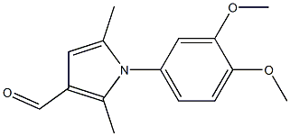 1-(3,4-DIMETHOXYPHENYL)-2,5-DIMETHYL-1H-PYRROLE-3-CARBALDEHYDE Struktur