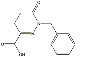 1-(3-METHYLBENZYL)-6-OXO-1,4,5,6-TETRAHYDROPYRIDAZINE-3-CARBOXYLIC ACID Struktur