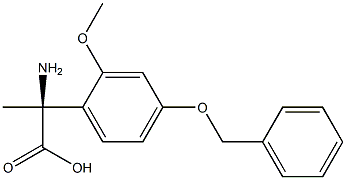 (2S)-2-AMINO-2-[2-METHOXY-4-(PHENYLMETHOXY)PHENYL]PROPANOIC ACID Struktur