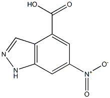 6-NITRO-4-(1H)INDAZOLE CARBOXYLIC ACID Struktur