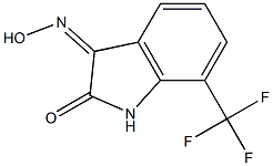 (3Z)-7-(TRIFLUOROMETHYL)-1H-INDOLE-2,3-DIONE 3-OXIME Struktur