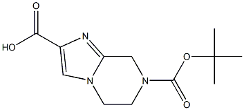 7-BOC-5,6-DIHYDRO-8H-IMIDAZO[1,2-A]PYRAZINE-2-CARBOXYLIC ACID Struktur