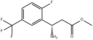 METHYL (3S)-3-AMINO-3-[2-FLUORO-5-(TRIFLUOROMETHYL)PHENYL]PROPANOATE Struktur