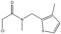 2-CHLORO-N-METHYL-N-[(3-METHYLTHIEN-2-YL)METHYL]ACETAMIDE Struktur