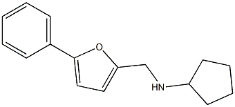 N-((5-PHENYL-2-FURYL)METHYL)CYCLOPENTANAMINE Struktur