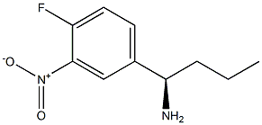 (1R)-1-(4-FLUORO-3-NITROPHENYL)BUTYLAMINE Struktur