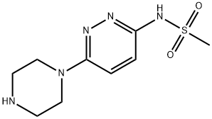 N-(6-PIPERAZIN-1-YL-PYRIDAZIN-3-YL)-METHANESULFONAMIDE Struktur