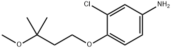 3-CHLORO-4-(3-METHOXY-3-METHYL-BUTOXY)-PHENYLAMINE Struktur