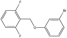 3-BROMOPHENYL-(2,6-DIFLUOROBENZYL)ETHER Struktur