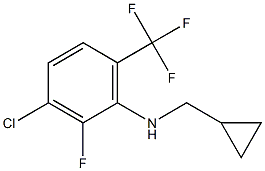 (1R)[3-CHLORO-2-FLUORO-6-(TRIFLUOROMETHYL)PHENYL]CYCLOPROPYLMETHYLAMINE Struktur