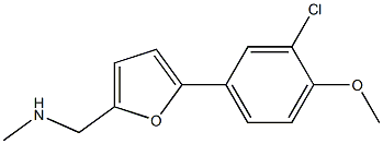 1-(5-(3-CHLORO-4-METHOXYPHENYL)-2-FURYL)-N-METHYLMETHANAMINE Struktur