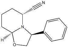 (+)-2-CYANO-6-PHENYLOXAZOLOPIPERIDINE Struktur