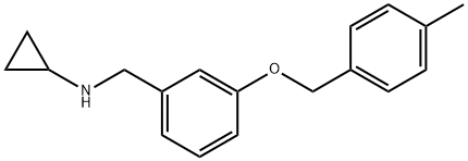 N-(3-((4-METHYLBENZYL)OXY)BENZYL)CYCLOPROPANAMINE Struktur