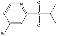 4-BROMO-6-(PROPANE-2-SULFONYL)PYRIMIDINE Struktur