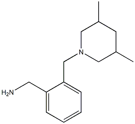 1-[2-[(3,5-DIMETHYLPIPERIDIN-1-YL)METHYL]PHENYL]METHANAMINE Struktur