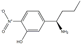 5-((1R)-1-AMINOBUTYL)-2-NITROPHENOL Struktur