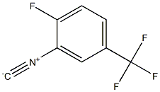 2-FLUORO-5-(TRIFLUOROMETHYL)-PHENYLISOCYANIDE Struktur