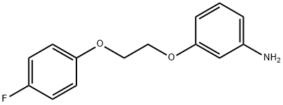 3-[2-(4-FLUORO-PHENOXY)-ETHOXY]-PHENYLAMINE Struktur