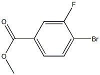 METHYL 4-BROMO-3-FLUOROBENZOATE Struktur