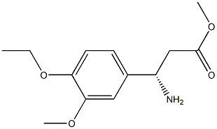 METHYL (3S)-3-AMINO-3-(4-ETHOXY-3-METHOXYPHENYL)PROPANOATE Struktur