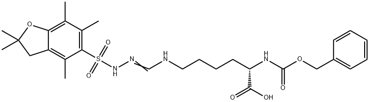 Z-HARG(PBF)-OH Struktur